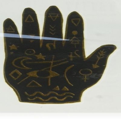 Tattly Temporary Tattoos Gold Mystic Hand