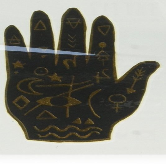 Tattly Temporary Tattoos Gold Mystic Hand