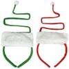 Set of 2 Stylish 12"-18" H Christmas Headbands! Adorable One Size Fits All Christmas Santa and Elf Themed Headbands! view 1