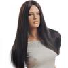 ADAMAI 26'' Cool Natural Super Long Dark-Brown Fluffy Straight Women Lady Comfortable Synthetic Hair Wigs view 1