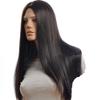 ADAMAI 26'' Cool Natural Super Long Dark-Brown Fluffy Straight Women Lady Comfortable Synthetic Hair Wigs view 3