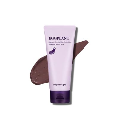 Papa Recipe Eggplant Mud Mask  Kaolin & Bentonite Clay for Pore Care & Gentle Exfoliation  Hydrating Korean Skincare with Cica