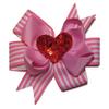 NEW "SEQUIN HEART" Valentine's Day Ribbon Hair Bow 3.5 Inch Hairbow Alligator Clip Girls Love Holiday Hairbow Grosgrain Ribbon view 1