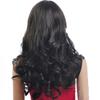 ADAMAI 23'' Cool Natural Long Dark-Brown Fluffy Curly Waves Women Lady Comfortable Synthetic Hair Wigs view 2
