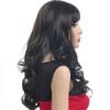 ADAMAI 23'' Cool Natural Long Dark-Brown Fluffy Curly Waves Women Lady Comfortable Synthetic Hair Wigs view 3
