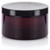 JUVITUS 6 oz Amber PET Plastic (BPA Free) Refillable Low Profile Jar (6 pack) Refillable Empty Storage Containers (Black Lids) view 3