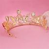 Wiipu Baroque Drop Rhinestone Crystals leaves Tiara Crown,5.5" Diameter(A1700) (Red) view 4