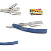 G.S BLUE STRAIGHT BARBER EDGE STEEL RAZOR FOLDING SHAVING KNIFE WITH 11 BLADES RAZORS view 1