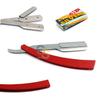 G.S MANUAL FOLDING SHAVING KNIFE BEARD CUTTER SHAVER STRAIGHT EDGE BARBER RAZOR RED UP TO 22 BLADES (SET OF 11 BLADES) view 1