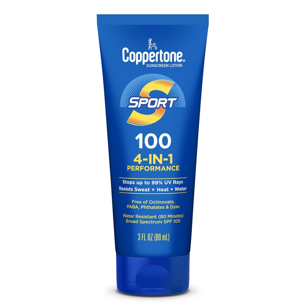 Coppertone SPORT Sunscreen Lotion Broad Spectrum SPF 100 (3 Fluid Ounce) (Packaging may vary)