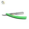 G.S MANUAL FOLDING SHAVING KNIFE BEARD CUTTER SHAVER STRAIGHT EDGE BARBER RAZOR GREEN UP TO 22 BLADES (SET OF 11 BLADES) view 3