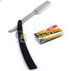 G.S BLACK STRAIGHT BARBER EDGE STEEL RAZOR FOLDING SHAVING KNIFE WITH 11 BLADES RAZORS view 1