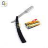 G.S MANUAL FOLDING SHAVING KNIFE BEARD CUTTER SHAVER STRAIGHT EDGE BARBER RAZOR BLACK UP TO 22 BLADES (SET OF 11 BLADES) view 2