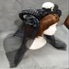 Girl Halloween Stereo Devil Horns Skull Headband Gothic Sheep Horn Flowers Headdress Cosplay view 1