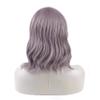 DAOTS 14 Inches Curly Wigs with Bangs for Women Girls Heat Resistant Synthetic Hair Wig (Grayish Purple) view 4