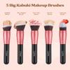 BESTOPE PRO Makeup Brushes 16 Pcs Makeup Brush Set, Blending Brush for Foundation, Premium Synthetic Powder Concealers Makeup Brushes for Eyes and Face, Eye Shadows Brushes, Eyeliner Make Up Brushes view 2