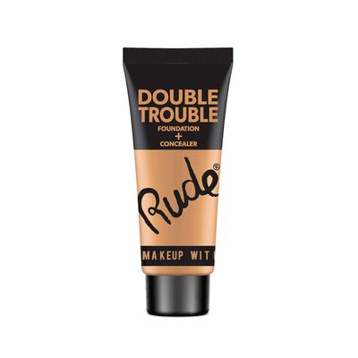 Rude - Double Trouble Foundation + Concealer - Cocoa
