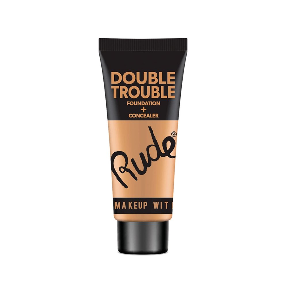 Rude - Double Trouble Foundation + Concealer - Cocoa