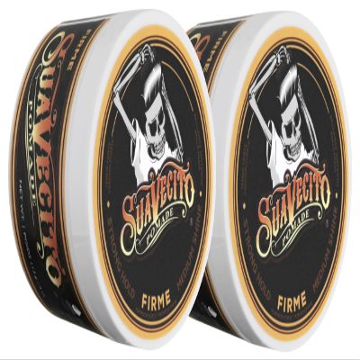 Suavecito Pomade Firme Hold 4 oz, 2 Pack - Strong Hold Hair Pomade For Men - Medium Shine Water Based Flake Free Hair Gel - Easy To Wash Out - All Day Hold For All Hair Styles