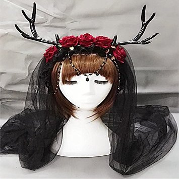 Original Manual antlers deer Ear Hair Hoop Forest Animal Exhibition Cosplay Headband Gothic