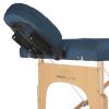 Saloniture Professional Portable Massage Table with Backrest - Blue view 3