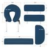Saloniture Professional Portable Massage Table with Backrest - Blue view 4