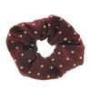 Showquest Lurex Spot Scrunchie One Size Burgundy Gold view 1