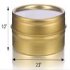 Makeup Cosmetic Brush Cleaner Sponge for Eyeshadow, Blush, Foundation Powder Color Removal Quick Switch - 2 oz Gold Tin w/Clear Lid, Perfect for Travel, Makeup Bag, Gym view 4