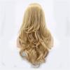 Wavy Wig Curly Blonde Mixed Synthetic Lace Front Wig view 3