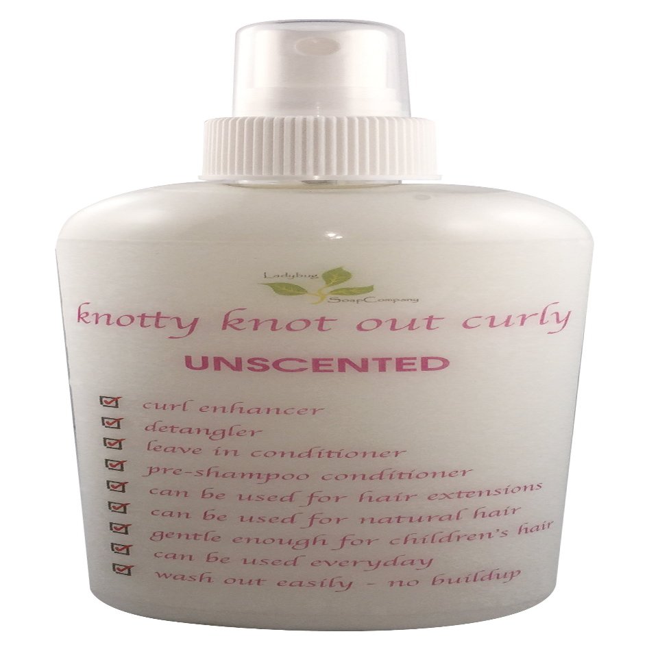 Curl Enhancing Detangler Leave In Conditioner Pre-Shampoo Conditioner for Hair Extensions and Natural Hair 8 oz. Great for Naturally Curly Hair. (Cucumber & Mint)