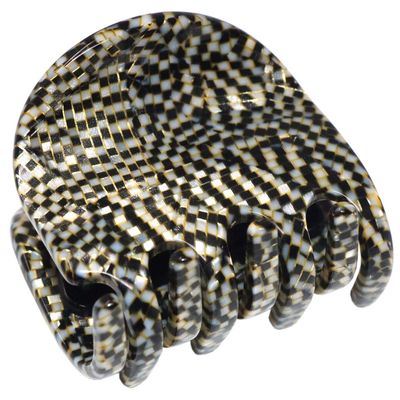 French Amie All Day Small Handmade Celluloid Acetate Sturdy Jaw Hair Claw Clip with Covered Spring (Opera)
