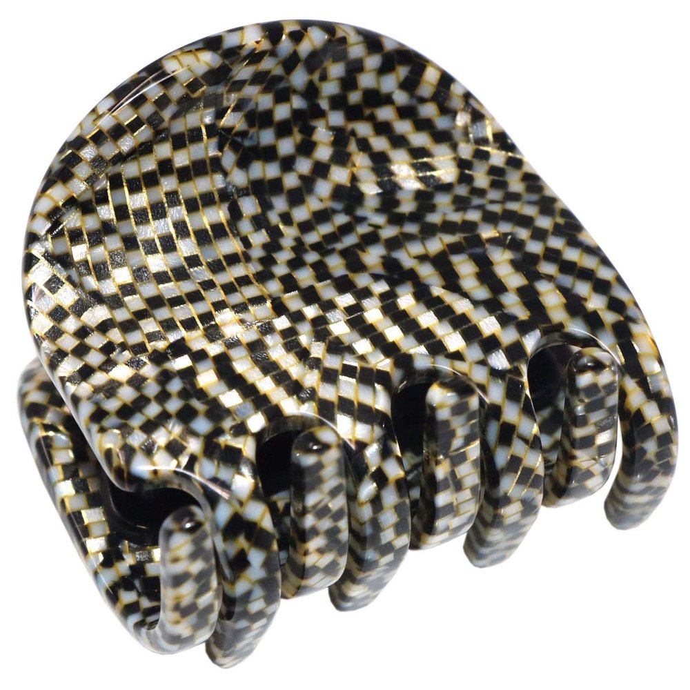 French Amie All Day Small Handmade Celluloid Acetate Sturdy Jaw Hair Claw Clip with Covered Spring (Opera)