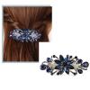 Sankuwen Flower Luxury Jewelry Design Hairpin Rhinestone Hair Barrette Clip,Also Perfect Mother's Day Gifts for Mom(Dark Blue) view 2