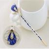 Chinese Traditional Classical Hair Pins Stick Crystal Antique Lotus Fork Hairpin hair Sticks, hair Chopsticks, wedding Hair Jewelry (#Gold) view 1