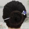 Chinese Traditional Classical Hair Pins Stick Crystal Antique Lotus Fork Hairpin hair Sticks, hair Chopsticks, wedding Hair Jewelry (#Gold) view 3