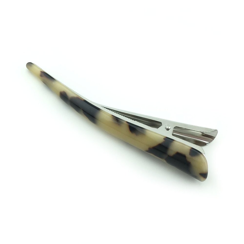 Sinarre Duckbill Clips Alligator Hair Clips Hair Grip Accessories Teeth Bows Non-slip styling Hair Barrettes for Women Lady(J01)(Beige)