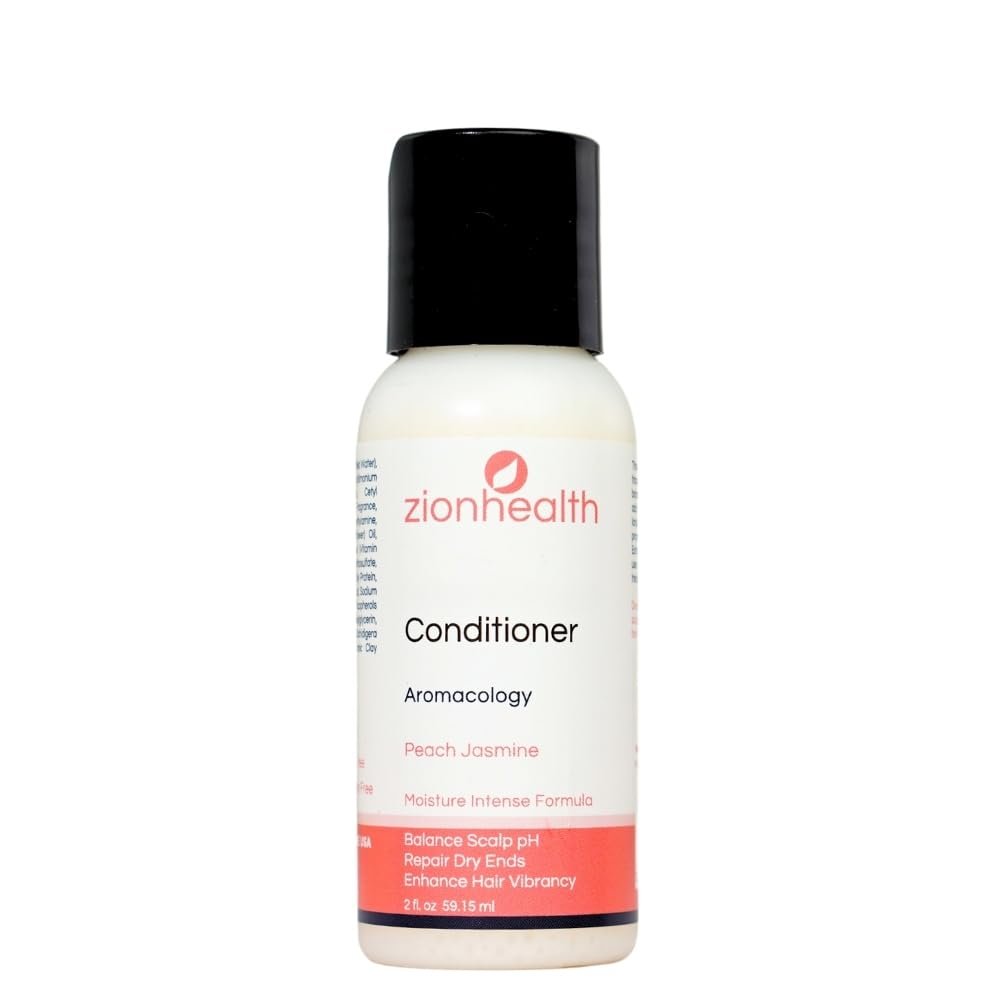 Adama Conditioner Peach Jasmine Zion Health 2 oz Liquid