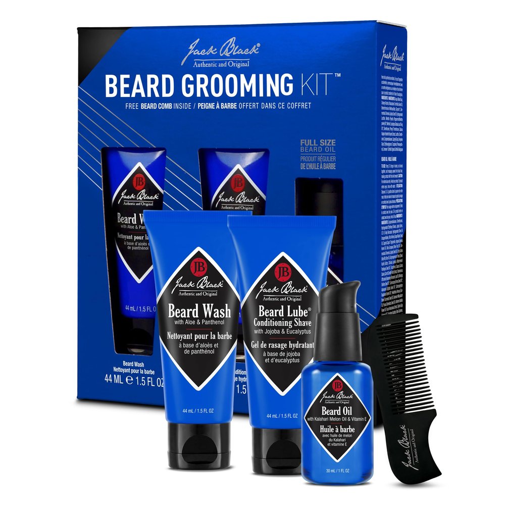 Jack Black Beard Grooming Kit - Travel Size Mens Beard Kit Gift Set