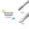 Rui Smiths Pro Cuticle Pusher with 2 Ends - Stainless Steel Manicure Tool - Style 113 view 3
