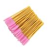 300 Pack Mascara Wand Eyelash Brush Disposable Eye Lash Applicator Makeup Tool Kit, Gold/Pink view 1