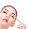 300 Pack Mascara Wand Eyelash Brush Disposable Eye Lash Applicator Makeup Tool Kit, Gold/Pink view 3