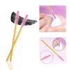 300 Pack Mascara Wand Eyelash Brush Disposable Eye Lash Applicator Makeup Tool Kit, Gold/Pink view 4