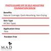 M.A.D Skincare Photo Guard SPF 50 Broad Spectrum Self-Adjusting Foundation Serum - Neutral - by Maximum Active Dermaceuticals view 2