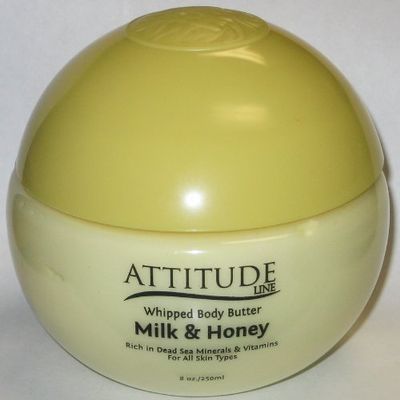 2012 BRAND NEW Attitude Line Premium Quality Dead Sea Products Milk & Honey WHIPPED BODY BUTTER L - 8-Ounce