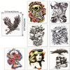 DaLin Extra Large Temporary Tattoos Full Arm and Half Arm Tattoo Sleeves for Men Women 20 Sheets view 3