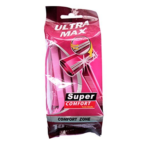 Ultra Max Twin Blade Razor 10ct (Women's) Pack (6)