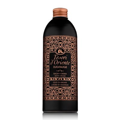 Tesori dOriente Bubble Bath for Women, Foaming Bath, Bath Bubbles for Women Relaxing, Luxurious Body Wash for Women & Skin Care - 500 Ml-16.91 us Fl Oz- [Italian Import ]-(Hammam)