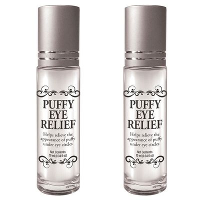(Set/2) Puffy Eye Relief Powerful Roll-on Cools Skin Reduces Under Eye Bags