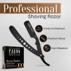 Facn Straight Razors for Men - Professional Barber Straight Edge Razor Kit with 100 Blades, Classic Stainless Steel Barbero Shaver for a Smooth & Precise Shave, Premium Barber Razor for Men's Shaving view 2