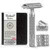 Rockwell Razors 6S Matte Stainless Steel Safety Razor. Adjustable Single Blade Razor With 6 Shave Settings and 5 Recyclable Blades. Custom Shaves For Men and Women. Reduces Razor Burn and Irritation. view 1